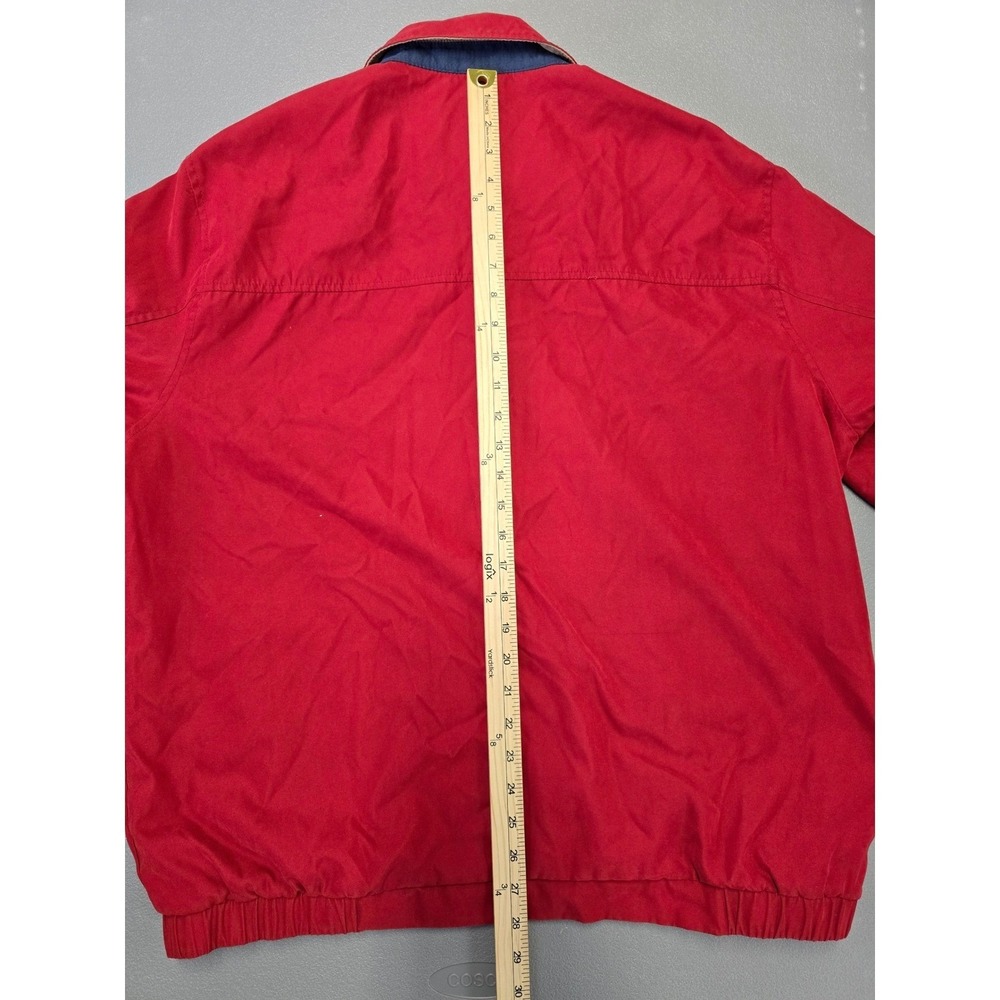 Peter Millar Red Full Zip Jacket Men XL Lightweight Golf Casual Coat - Picture 8 of 12